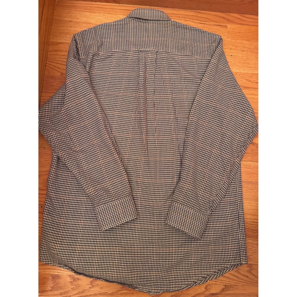 Orvis Men Brown White Micro Check Button Down Shirt 100% Cotton Heritage Prep B - Picture 4 of 9